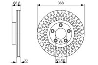 2X Bosch 0 986 479 A33 Bremsscheibe FüR Porsche VW