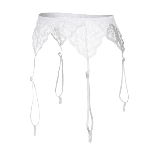Gonna intima sexy in pizzo elastico intimo giarrettiera lingerie slip mutande - Foto 3 di 18