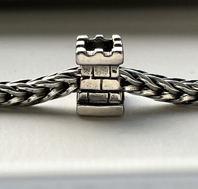 Rare Retired Trollbeads Tower Silver Bead Charm HTF! LAA 925 S | eBay