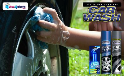 Complete Car Washing & Valeting Kit – Interior & Exterior Cleaning With Wax & Sponge