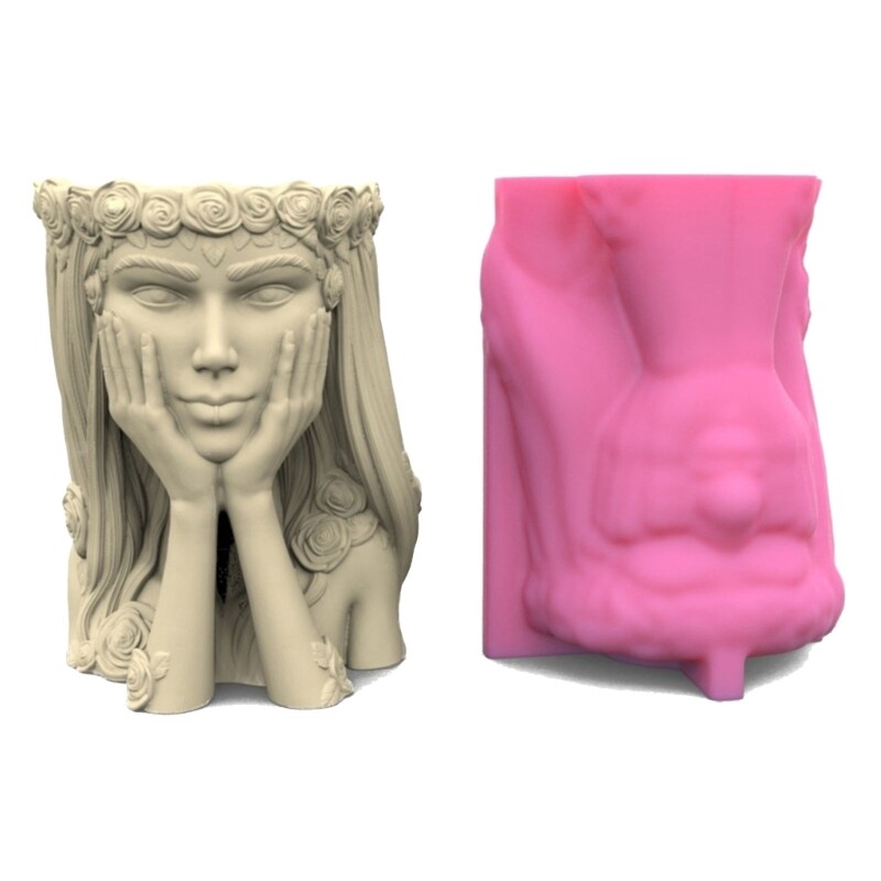 Flower Pot Silicone Resin Mold Epoxy Resin Casting Succulent Pot Mould