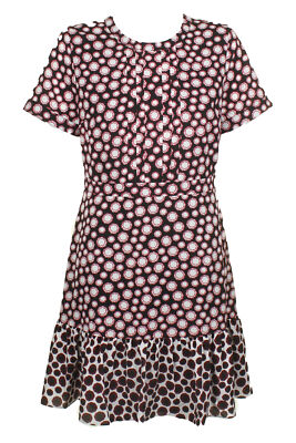 Maison Jules Womens Flounce Hem A-Line Dress - 10
