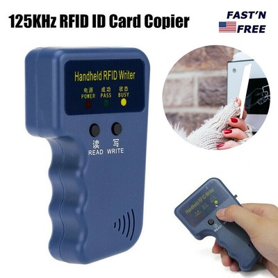 Handheld 125KHz RFID Duplicator Key Copier Reader Writer ID Card Cloner New USA