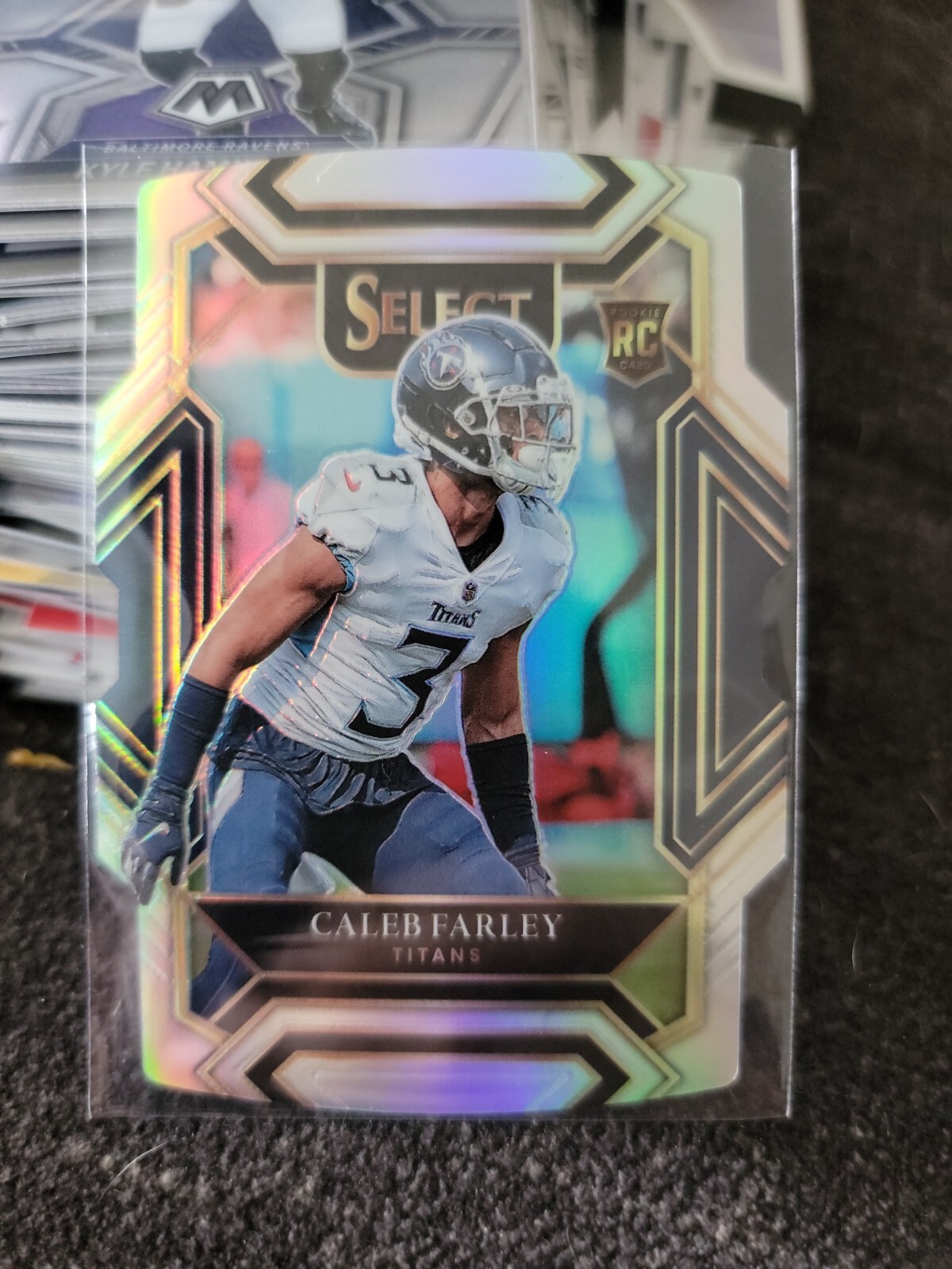 2021 Select CALEB FARLEY Silver Die Cut Club Level RC 287 Tennessee