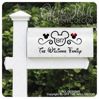 Disney mickey Mouse Vinyl Mailbox Lettering Decoration Decal Sticker Disney mickey Mouse Vinyl Mailbox Lettering Decoration Decal Sticker