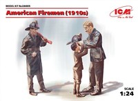 Amerikanische Feuerwehr (1910S) (2 Zahlen) (100% New Formen) 1:24 Plastic Model