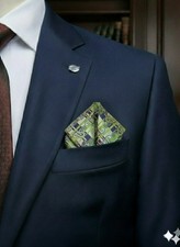 Nwot Polyester 9.5" X 9.5" Pocket Square, Various Colors  Patterns.