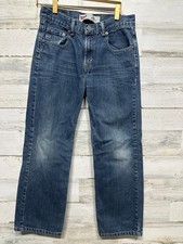 Levi's 550 Relaxed Fit Jeans Boys 12 Regular Blue Medium Wash Denim GUC