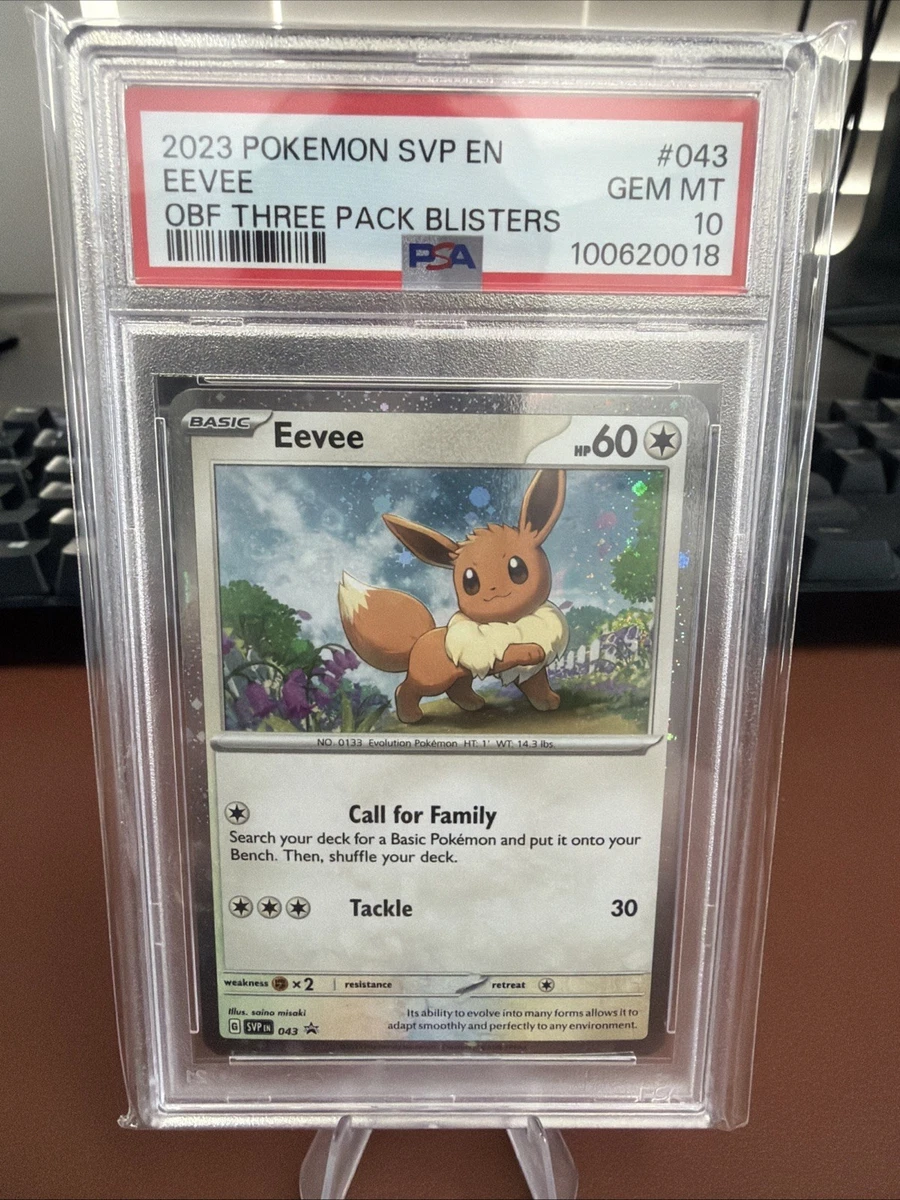 Pokémon TCG Grade 10 Eevee Individual Collectible Card Game Cards