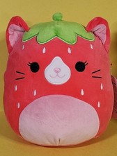 BNWT Strawberry Cat Squishmallow Olma Squishmallow Cat Soft Toy 8”|20cm USA