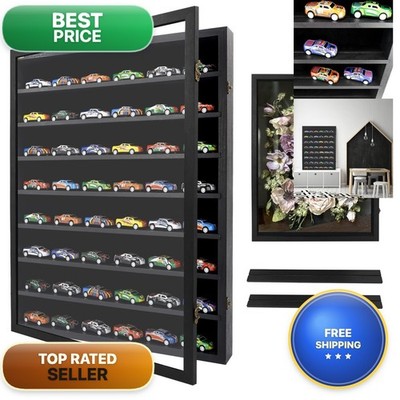 FramePro Shadow Box Frame Display Case 18x24 Removable Shelves Black
