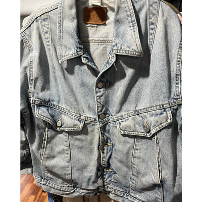 80's Era Jean Jacket Classic Code Bleu Made in Japan Blue Denim-Size Lg