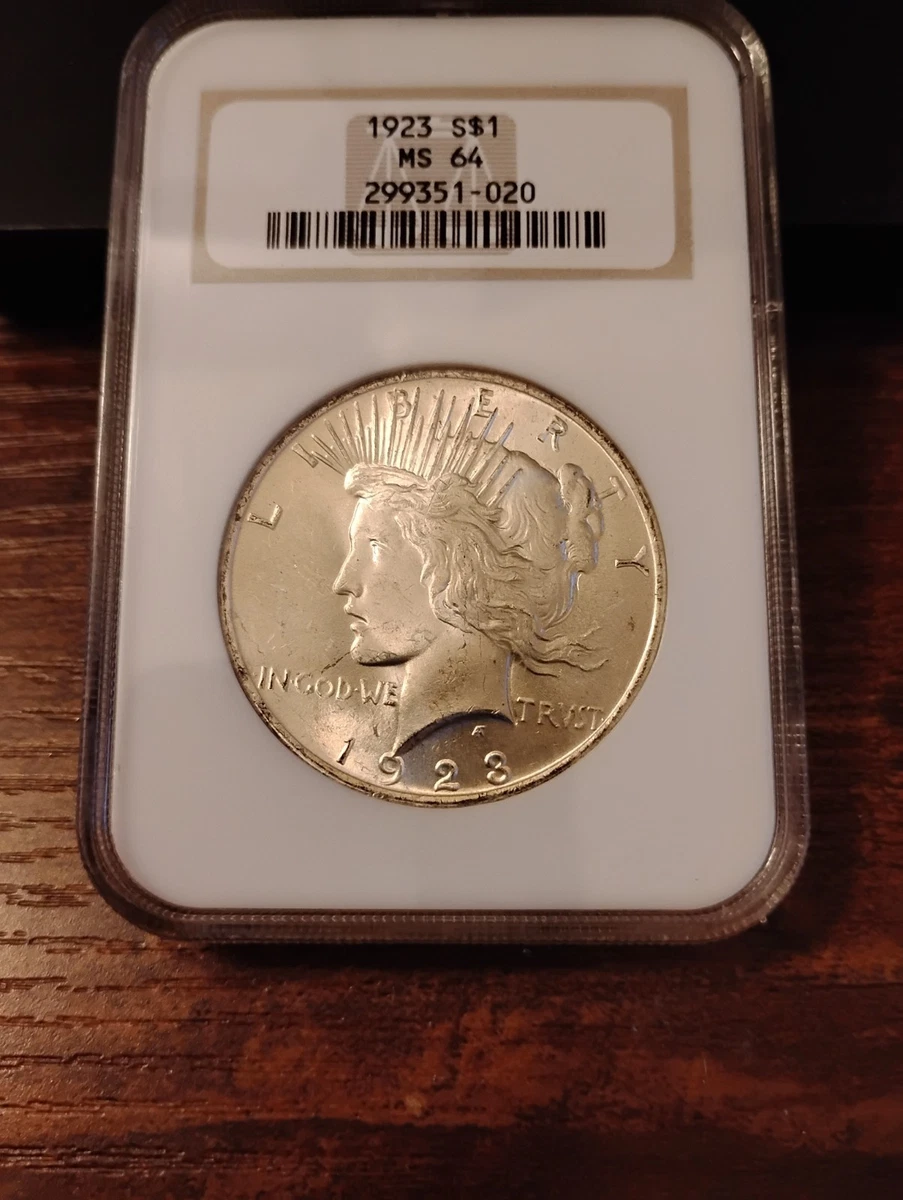 MS 64 Graded 1923 Year Peace Dollars (1921-1935) for sale | eBay
