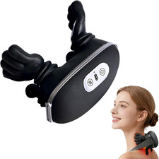 Neck Massager with Heat, Black Neck and Shoulder Massager for Pain Relief Deep T