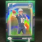 2024 Panini Donruss Optic - Rated Rookie Drake Maye #229 Green Hyper Prizm (RC)