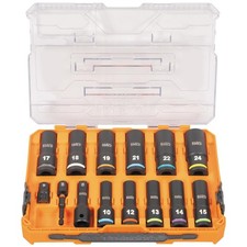 Klein Tools 14 Piece Metric Deep Well Impact ...