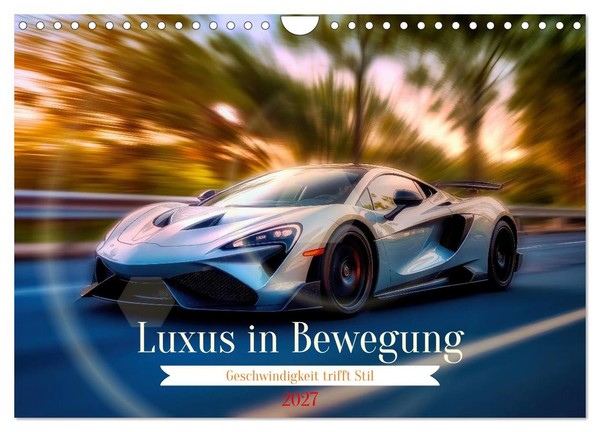 "Calendar 2027 · US Version · Luxury In Motion (Wall Calendar 2027 12\" × 8\" Lands"-image