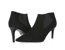 Womens Diane Von Furstenberg 228725 Black Suede Holter Ankle Booites Size 7.5