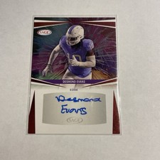 2025 Sage High Series Football - Desmond Evans - #A-DE2 Prospect Auto Autograph