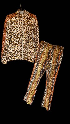 adidas Jeremy Scott Leopard Tracksuit Set Up Animal Print Rare