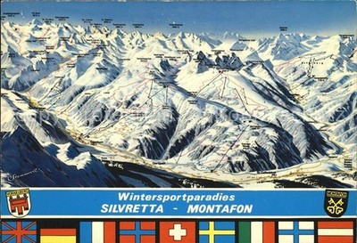 Schruns Vorarlberg winter sports paradise Silvretta Montafon map ski