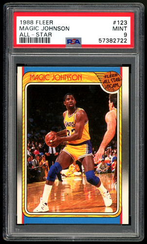 Magic Johnson #123 1988 Fleer card