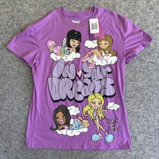 Bratz Shirt Womens Medium Purple Iris Orchid In Your Dreams Graphic Tee New READ