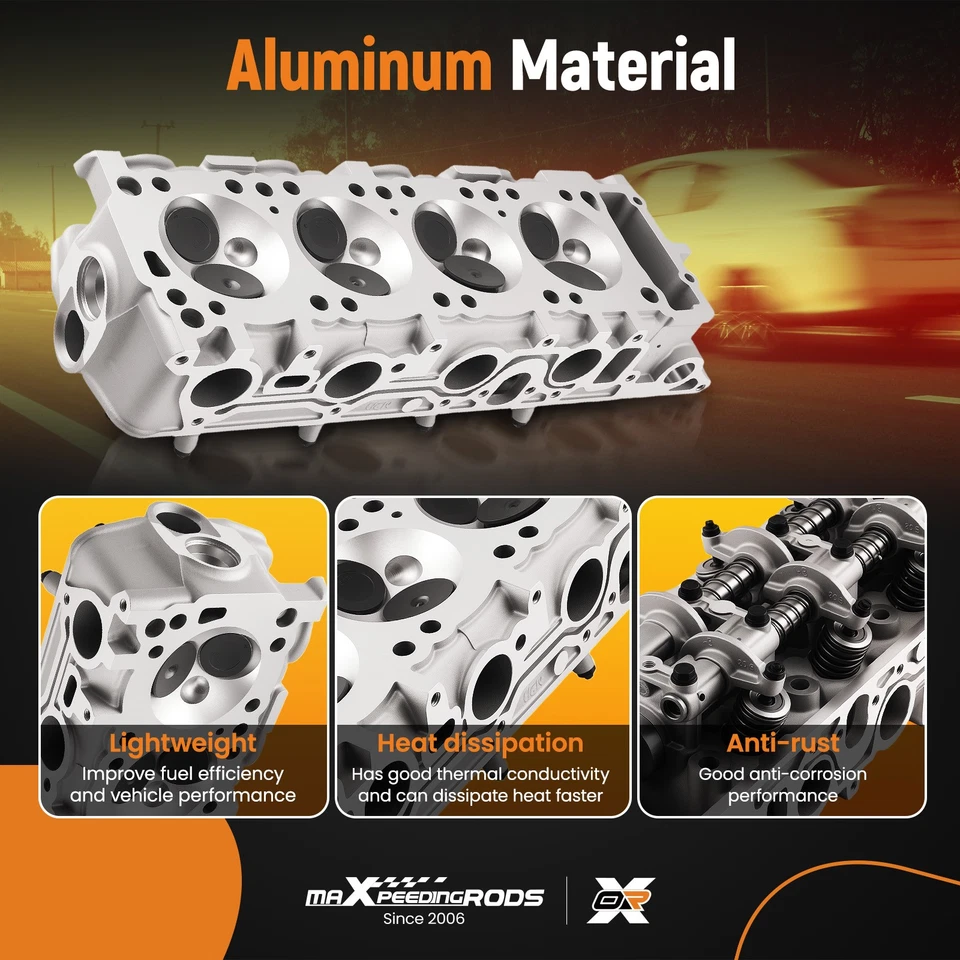 Conjunto completo de culata de aluminio para Mitsubishi Dodge Ram 50 2,6 L 83-89 Foto 4 de 4