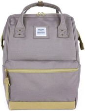 Shammy M Rucksack für Laptops bis 14 Zoll, wasserdicht, grau/beige