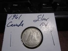 Canada 1961 -  10 Cent Dime Canadian Coin - 80% Silver - ASW 0.06 Oz