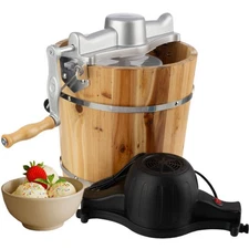 Electric Ice Cream Maker Machine - 4 Quart Old Fashioned Icecream Maker with ...