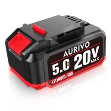 AURIVO 5.0Ah Battery Replacement Bauer 20V Lithium Battery, 100Wh 1200 Cycles