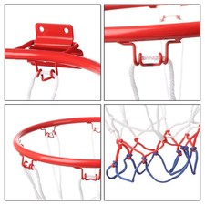 Indoor 4 Rim 32cm Net Ball Stand Basketball Hoop Hanging Goal Wall Mounted