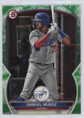 2023 Bowman Prospects Green Pattern 26/99 Samuel Munoz #BP-80 0bt4