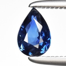💎 0.37ct 5.5x3.8mm VVS Pear Natural Blue Sapphire - Heated, Australia Gemstone
