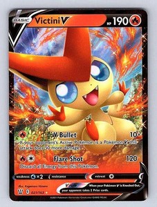 victini v pokemon card value Pokemon Sword & Shield Battle Styles Ultra Rare Victini V #21 main image 1