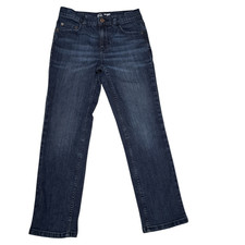Wonder Nation Boy's Jeans Straight size 10 Dark Blue