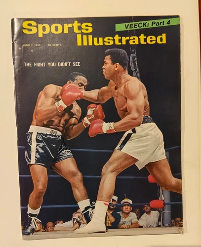 Sports Illustrated june 1965 Magazine Cassius Clay Sonny Liston no label