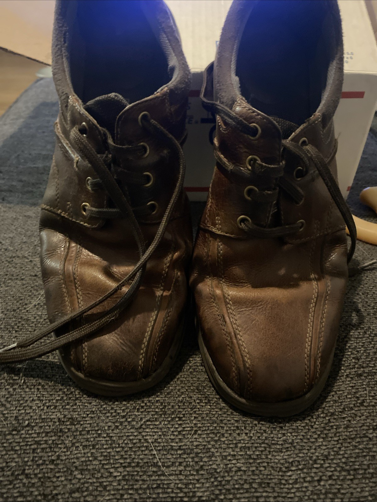 Clarks Forge Vibe Men's Size 14 M Dark Brown Suede Oxfords EUC