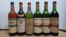 LOTTO 6 CHIANTI VECCHIO RUFFINO ANNI 50'S (750ml) DA COLLEZIONE-INCOLORE N.42