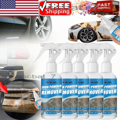 #ad 1 5x Car Rust Removal Spray Car Iron Remover Spray Iron Powder Remover for Car $49.99