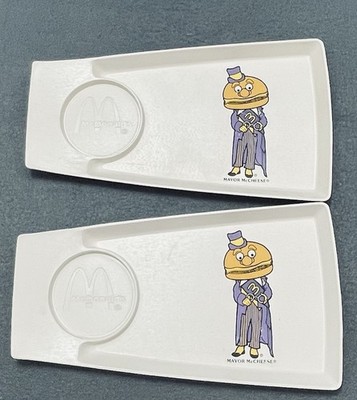 McDonald s Happy Meal Trays   Vintage Pair Of Mayor McCheese 1970s