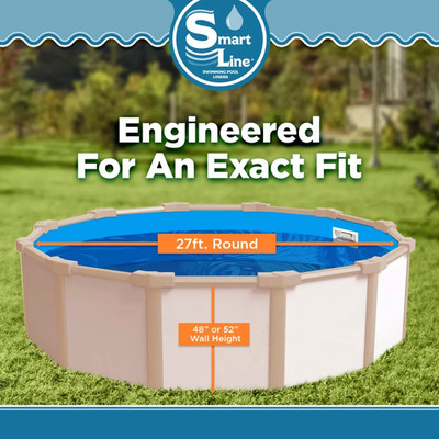 SmartLine 27' Round Overlap 30 Gauge Swimming Pool Liner - Choose Pattern