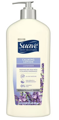 Suave Skin Solutions  Lavender Calming Body Lotion  Size Large 18 oz  Pump