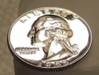 1955  Gem Proof Quarter 90% SILVER EYE CANDY Blazing Mirrored Surfaces #122 ~ 9