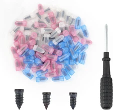 Pack of 90 Tire Repair Kit with Plugs,Self-Service Tire Repair Plugs with Screwd