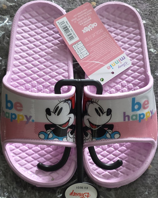 Disney Minnie Maus Badelatschen Slip-On rutschfest Rosa/Weiß EU 30