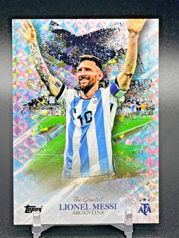 2023 Topps Argentina World Champions "The Greatest" Lionel Messi FIFA QATAR 2022