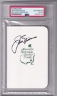 Jack Nicklaus PSA/DNA SIGNED Masters Scorecard RARE AUTOGRAPHED Golden Bear