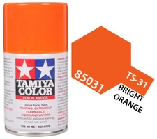 Tamiya 85031 TS-31 Bright Orange Lacquer Spray Paint 100ml - US